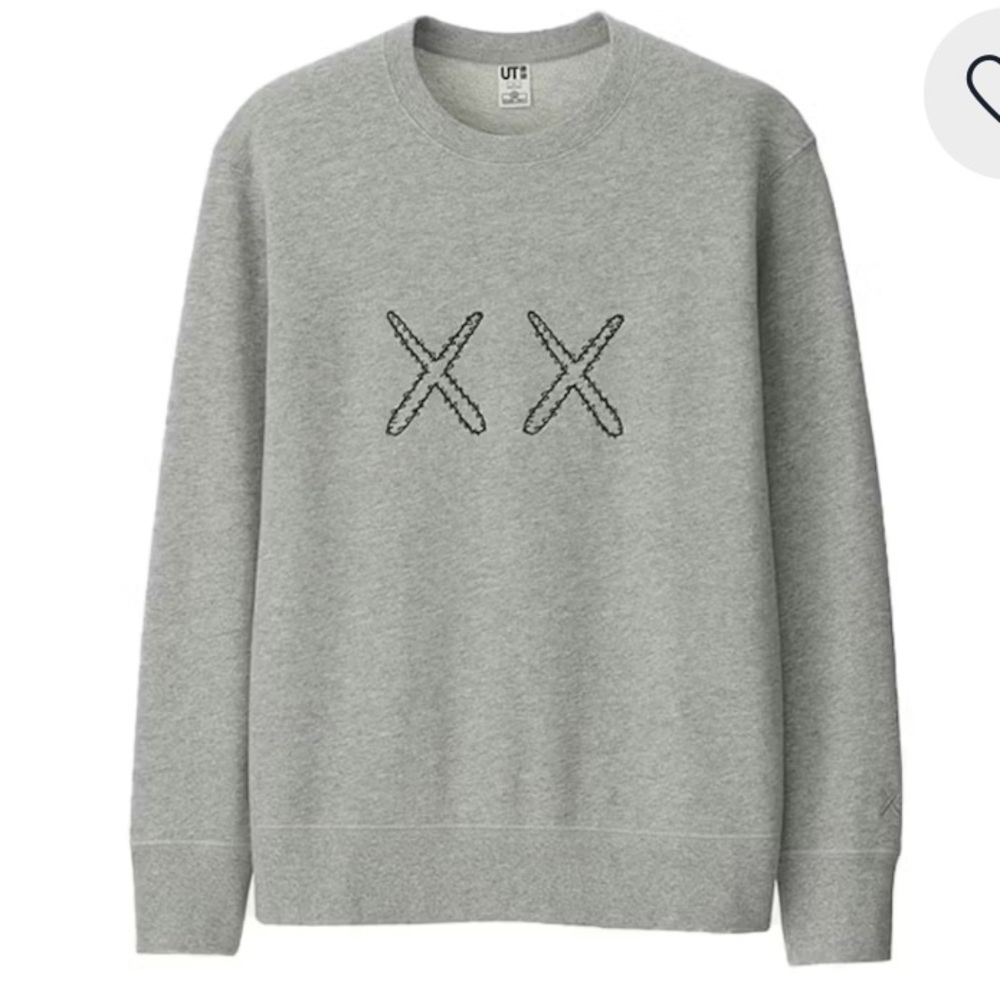KAWS x Uniqlo x Sesame Street XX Men’s Crewneck Sweatshirt Gray